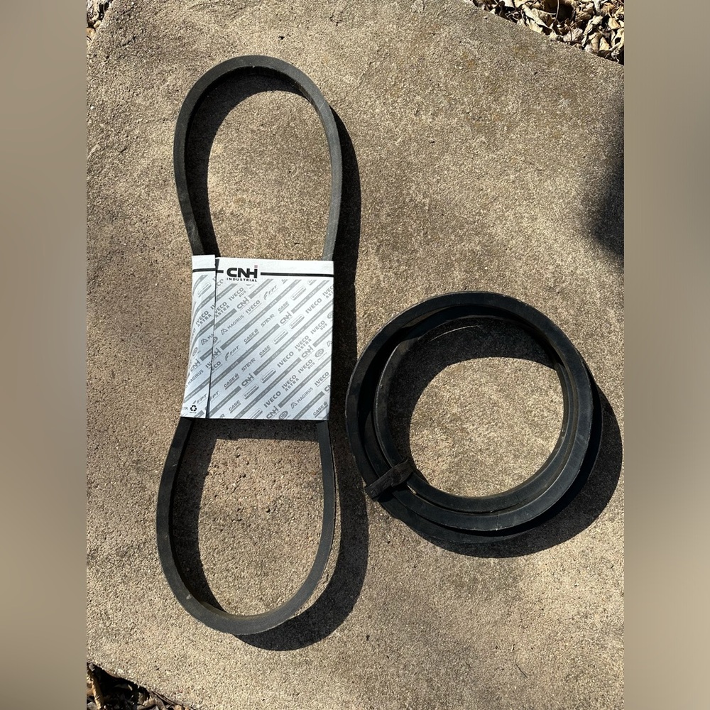 Agricultural Mower Parts Set Of Two Drive Belts For 492 New Holland Haybine